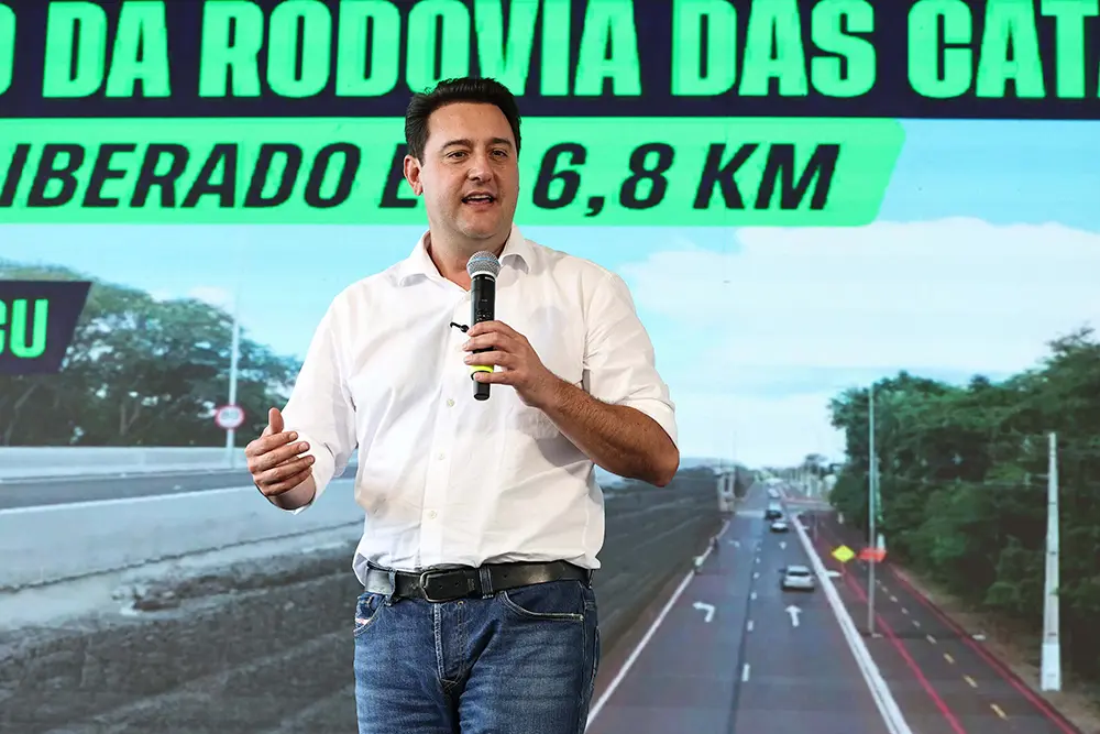 Ratinho Junior libera trecho duplicado da Rodovia das Cataratas em Foz do Iguaçu 4 Governador Ratinho Junior destacou que a duplicação era uma demanda aguardada pela população há mais de 30 anos