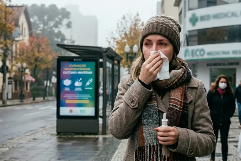 A variação brusca de temperatura influencia diretamente na saúde dos curitibanos, exigindo atenção para o agravamento de síndromes respiratórias sazonais