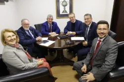 Integrantes da Comissão de Saúde Pública da Assembleia discutem pauta de votação após as sessões plenárias