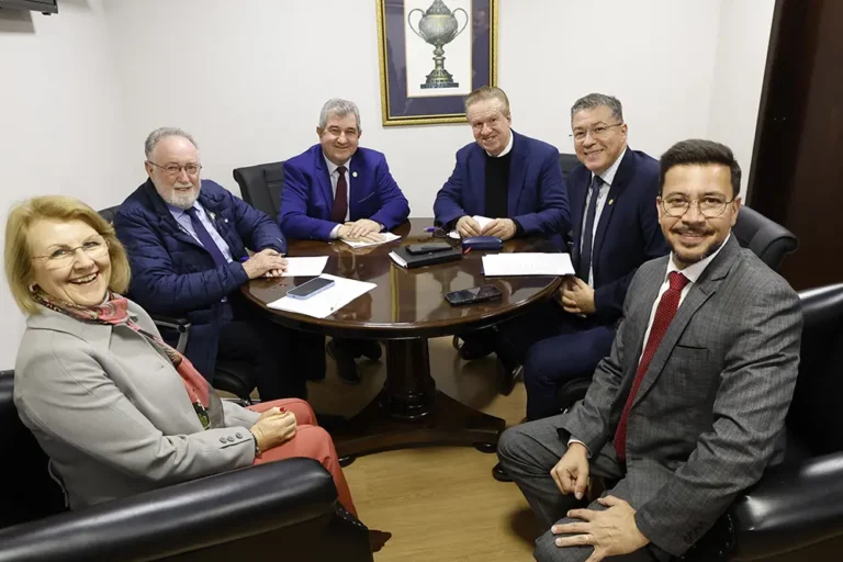 Integrantes da Comissão de Saúde Pública da Assembleia discutem pauta de votação após as sessões plenárias