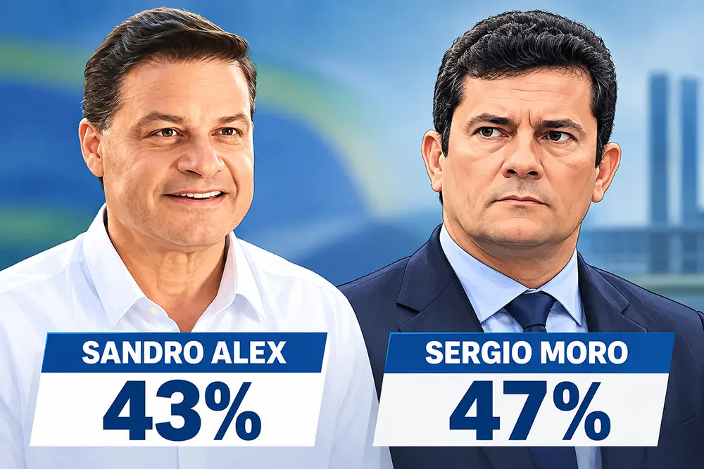 sandro alex sergio moro Sandro Alex chega a 28% e empata com Moro em eventual segundo turno