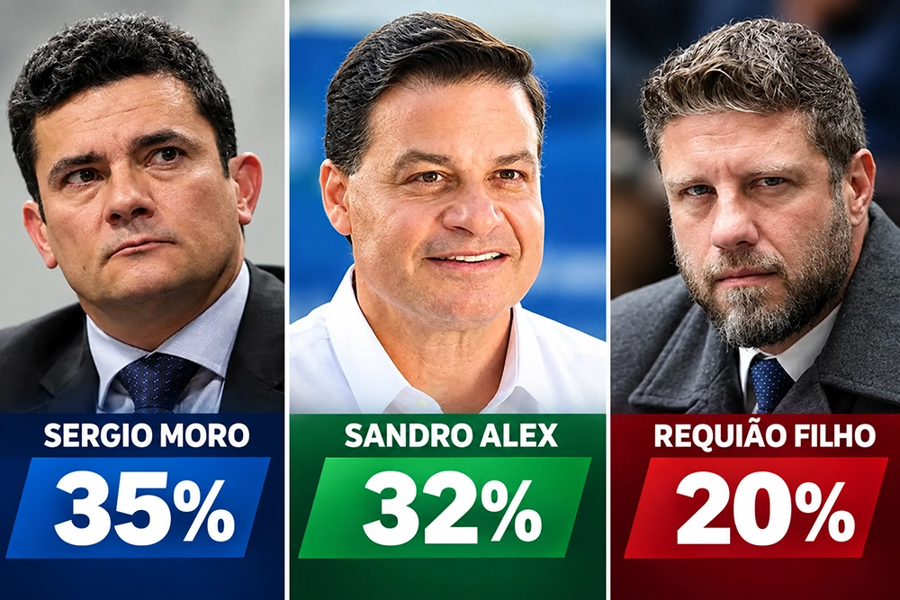 sergio moro sandro alex requiao filho 1 Pesquisa Índice mostra Moro com 35% e Sandro Alex com 32% no Paraná