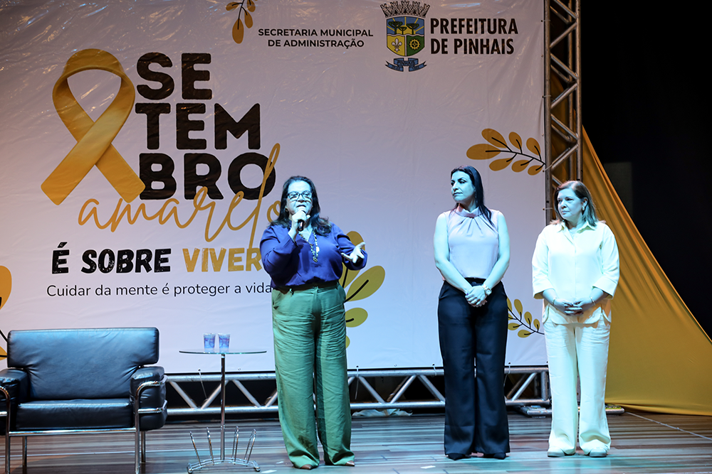 Durante a abertura da programação, a prefeita Rosa Maria destacou a relevância de transformar o bem-estar psicológico em uma pauta permanente e acessível na gestão pública
