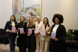 Deputada Mabel Canto recebeu as novas parlamentares estaduais no Salão Nobre do Parlamento